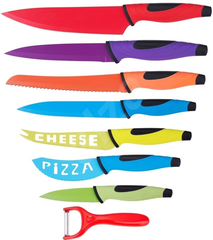 Branded Housewares Renberg RB2504 8 Piece Coloured S/Steel Kitchen