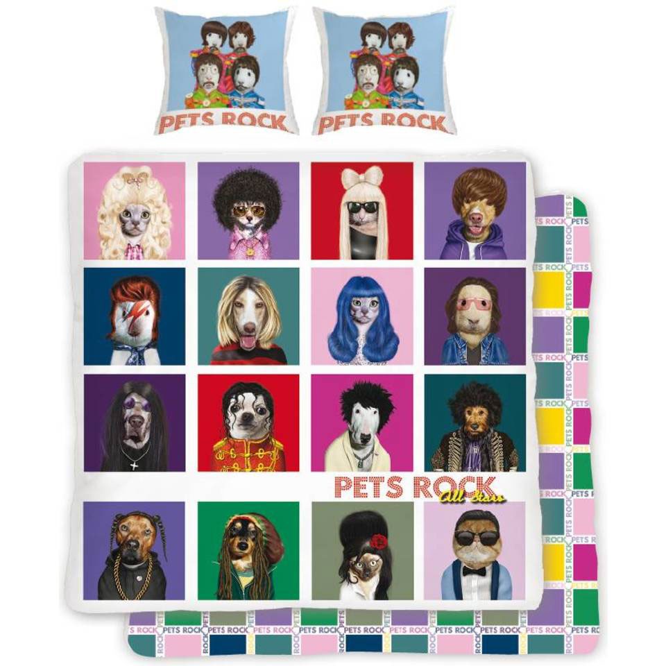 Branded Housewares Official Pets Rock Double Duvet Cover