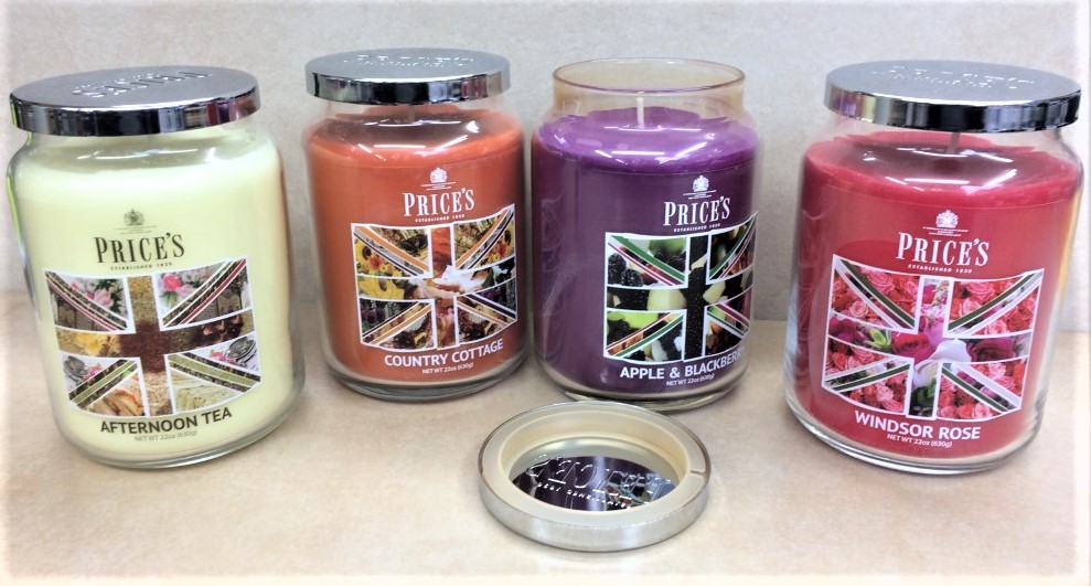 Price’s Luxury Scented Jar Candles