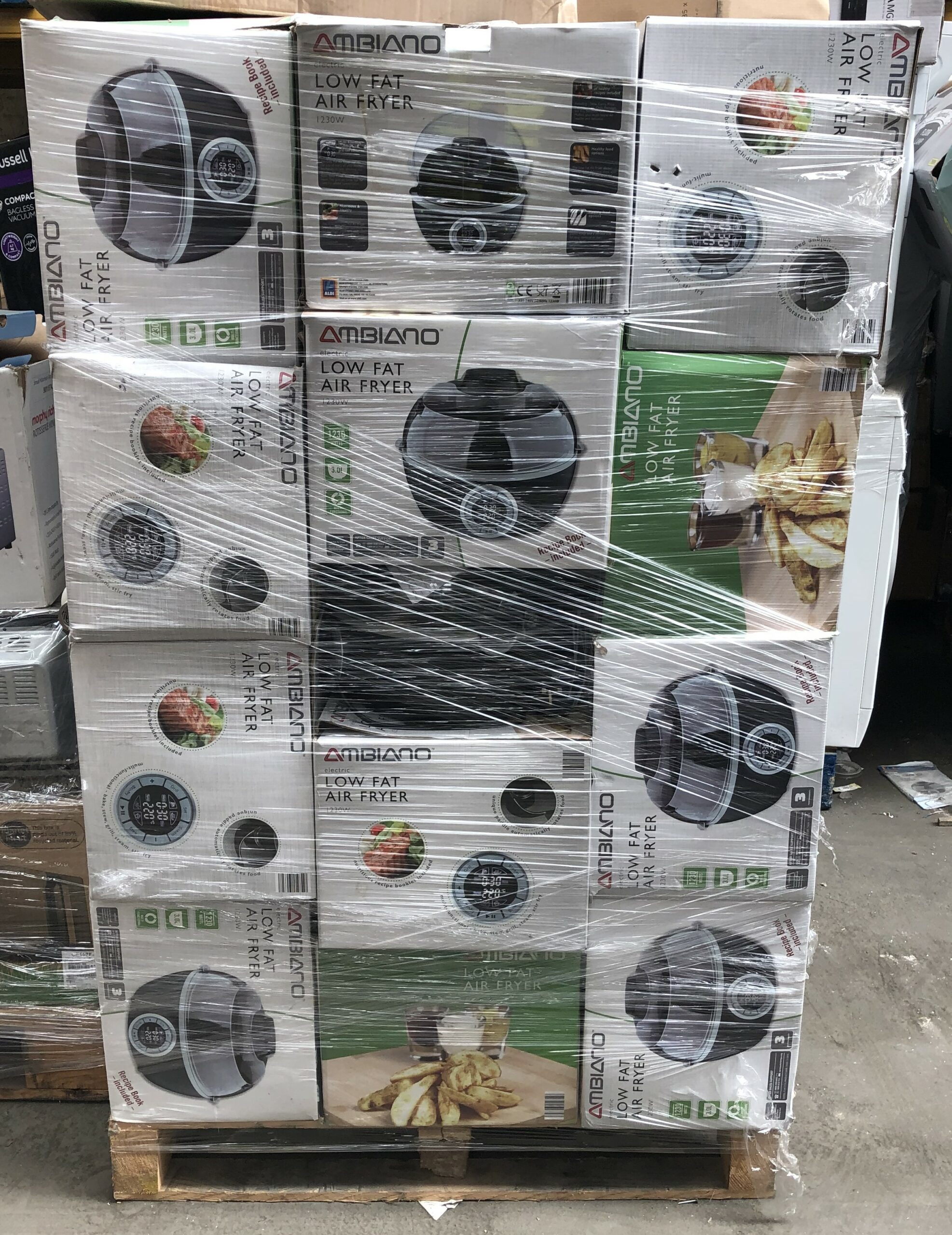 Ambiano Air Fryer Unchecked Returns Stock Pallets Wholesale Export