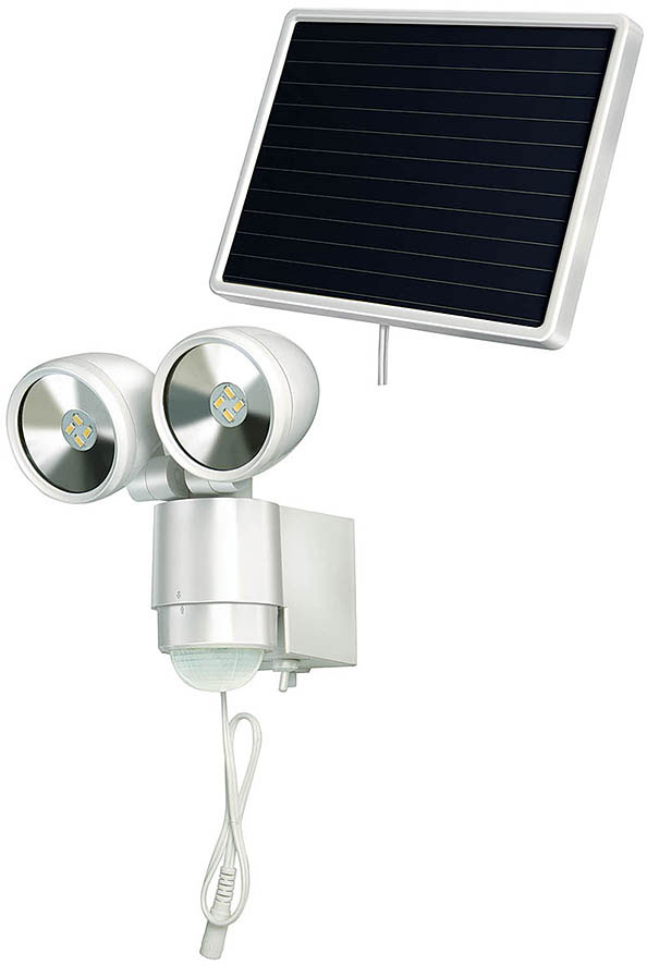 Brennenstuhl 1170920 Solar LED Spotlight With PIR 8 LED – New Wholesale Goods