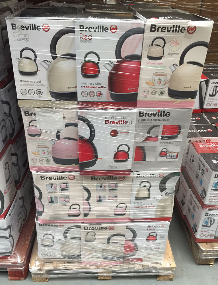 Breville Returns Kettles Stock Pallets – Grade B – Buy Appliances Wholesale