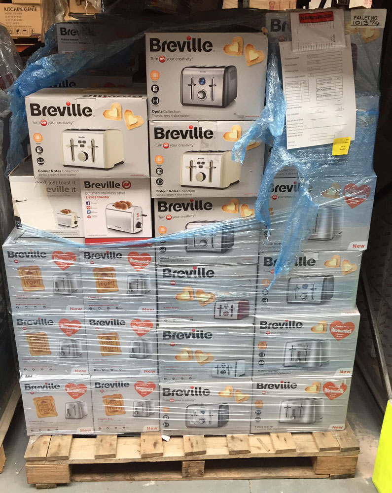 Breville Returns Toaster Stock Pallets – Grade B – Buy Appliances Wholesale