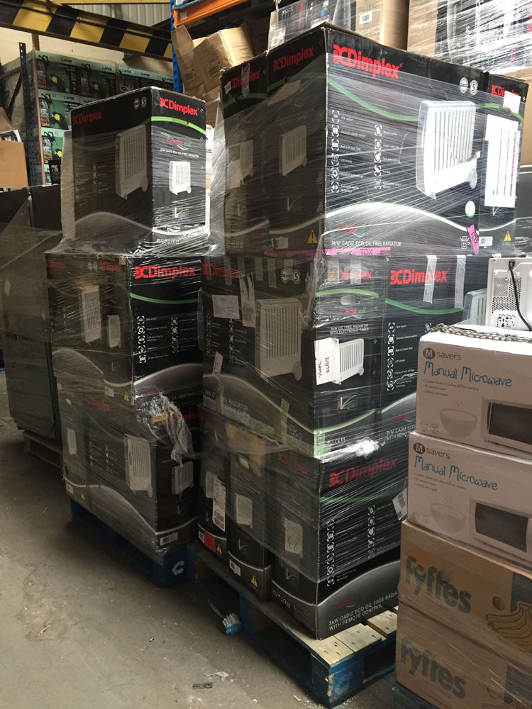 Wholesale Returns Stock Pallets Of Dimplex Radiators Export