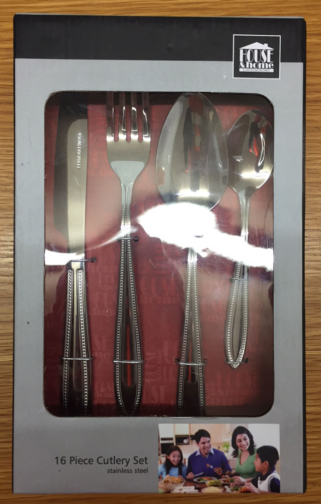 House & Home Deluxe 16 Piece Cutlery Set S/Steel – New Clearance Stock