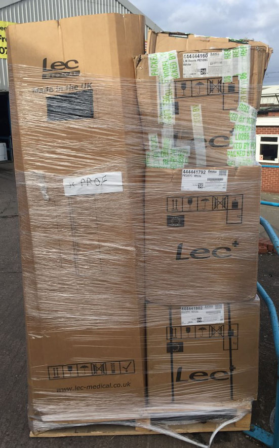 LEC Home Appliance Combi Fridge Freezer Returns Stock Pallets