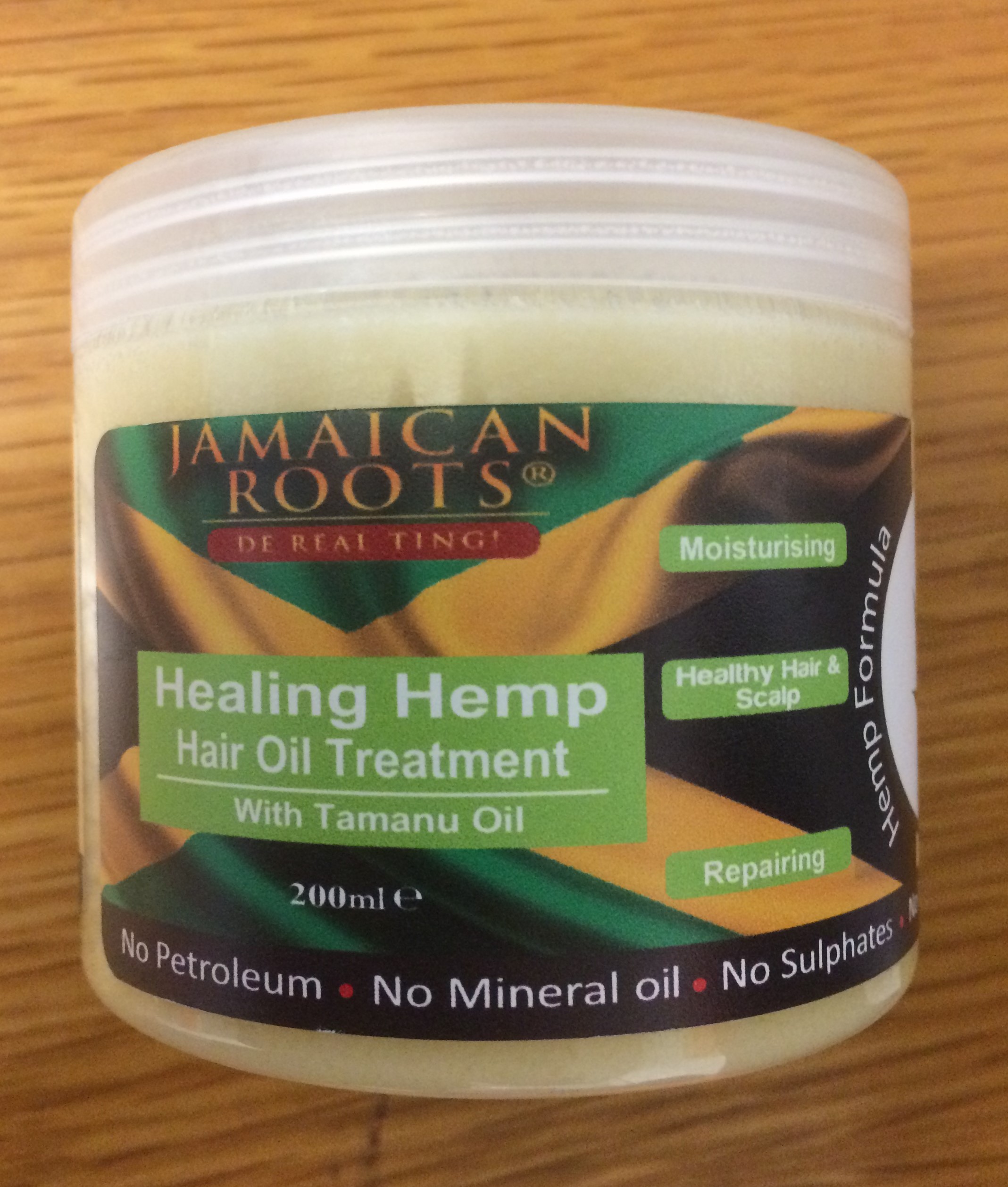 Jamaica Roots Healing Hemp Hair Oil 200ml – Black Hair