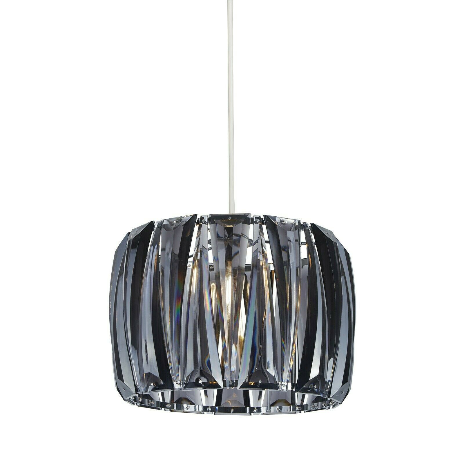 Lighting Collection 700380 Pendant Ceiling Light Sparkle Clear Acrylic