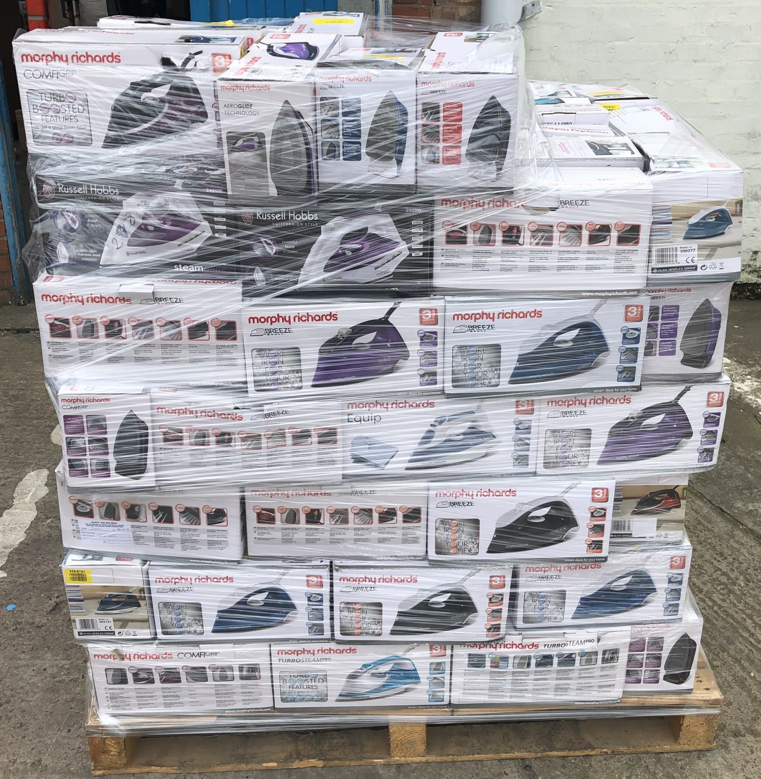 Morphy Richards Steam Irons Unchecked Returns Stock Pallets Export