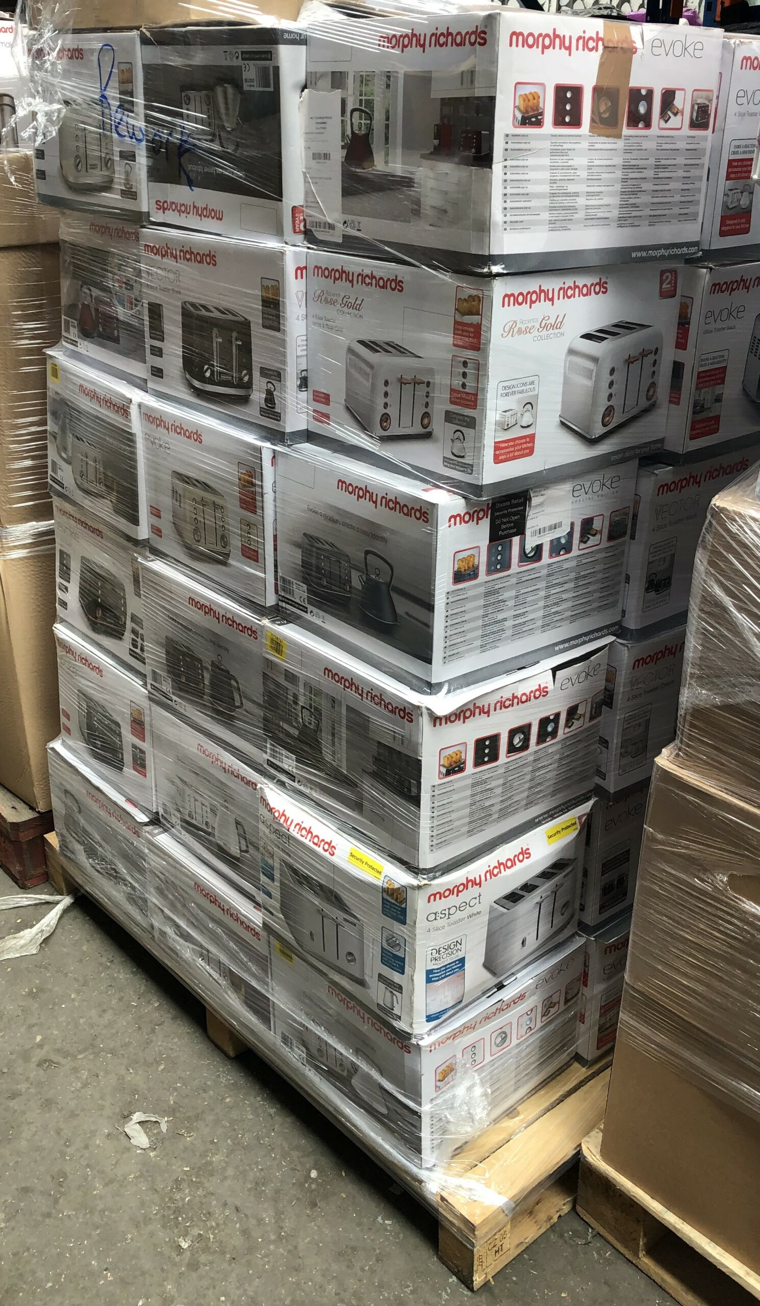 Morphy Richards Toaster Raw Returns Stock Pallets Wholesale Export