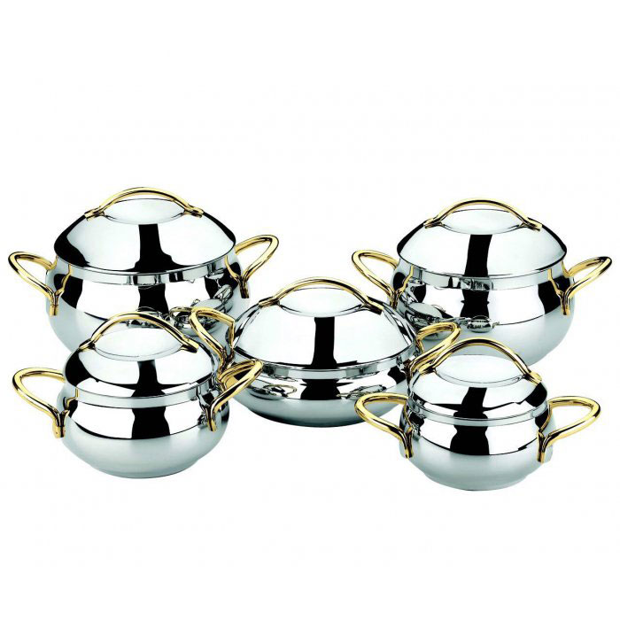OMS 10 Piece 18/10 S/Steel Cookware Set – New Wholesale Stock