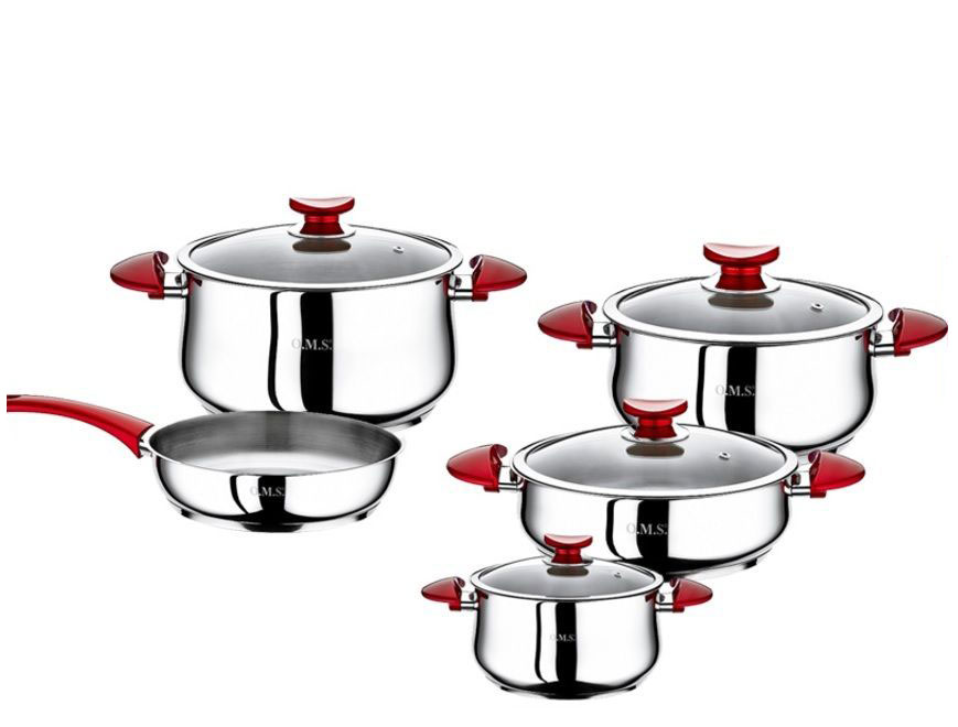 OMS 9 Piece 18/10 S/Steel Cookware Set – New Wholesale Stock