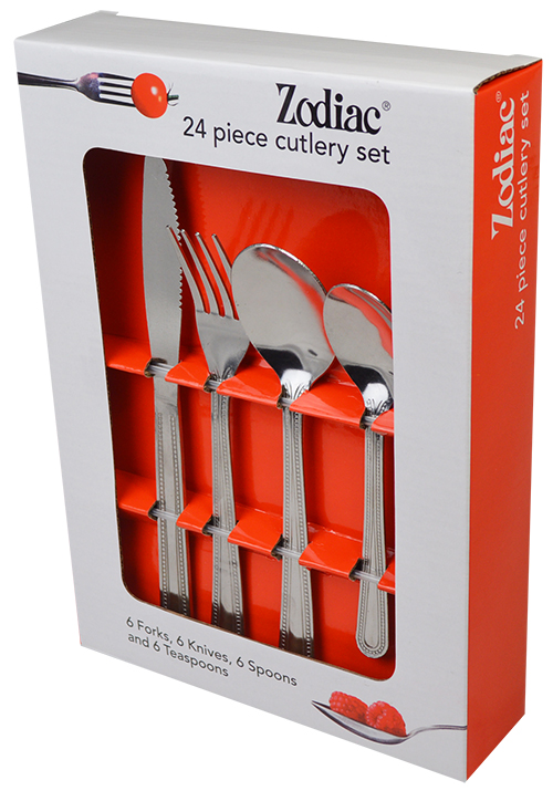 Zodiac 38124 24 Piece Value Cutlery Set Stainless Steel