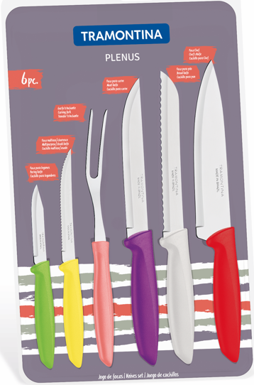 Tramontina Plenus – 6 Pieces Kitchen Knife Set