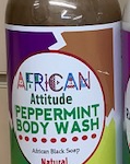 Peppermint Body Wash with African Black Soap