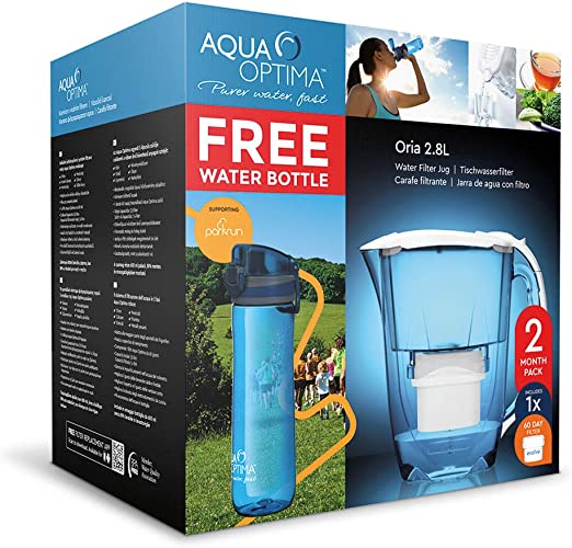 Aqua Optima Oria Water Filter Jug 2.8Litres -New Stock