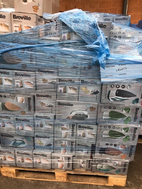 Breville Electrical Appliances Graded Stock Pallets Irons