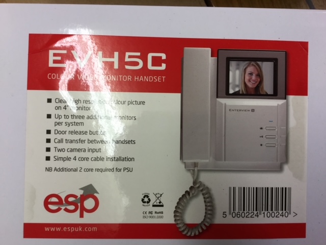 ESP EVH5C Enterview 5 Colour Video Handset – New Wholesale Clearance Stock