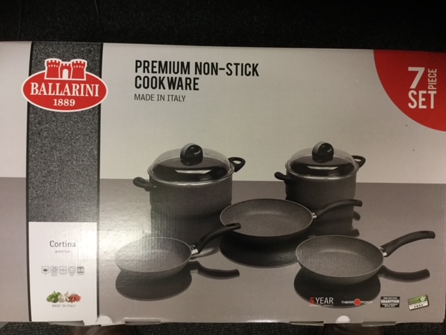 Ballarini 7 Piece Premium Non-Stick Cookware Set Cortina – Pans & Frying Pans – New Wholesale Stock