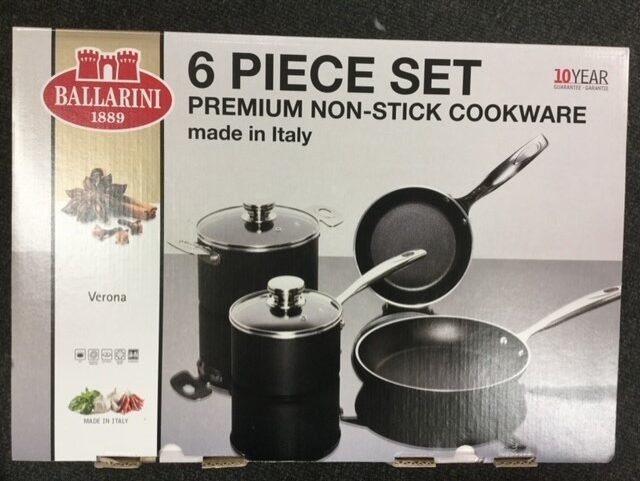 Ballarini 6 Piece Premium Non-Stick Cookware Set Verona- Pans & Frying Pans – New Wholesale Stock