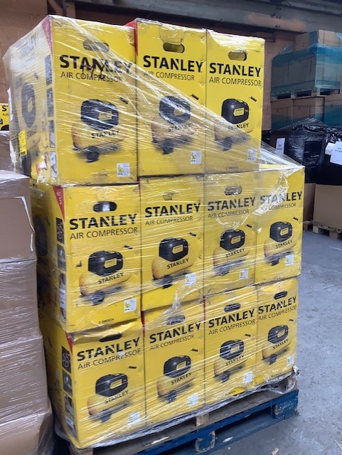 STANLEY 24LTR COMPRESSOR WITH 5 PIECE ACCESSORY KIT 240V- NEW WHOLESALE STOCK