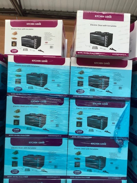 Kitchen Genie 28L 3100W Electric Oven With Hot Plates – Wholesale NEW Pallets