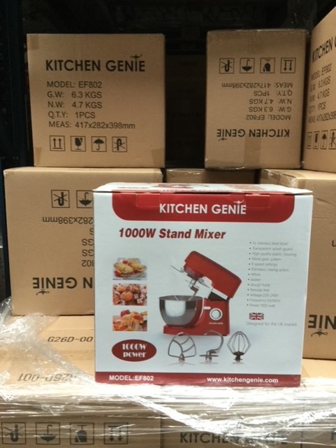 Kitchen Genie 1000W Stand Mixer EF802 – NEW Wholesale Stock