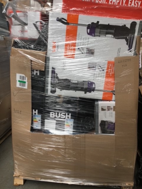 Bush Upright Vacuum Cleaners- Raw Pallets Wholesale Returns