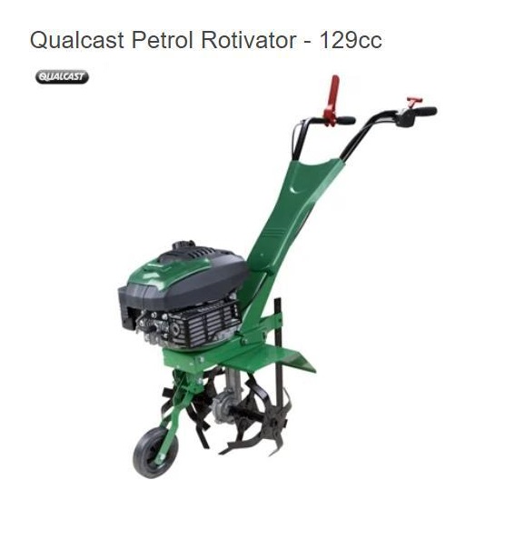 Qualcast Petrol Rotivator, 129cc- NEW Wholesale Stock Pallets