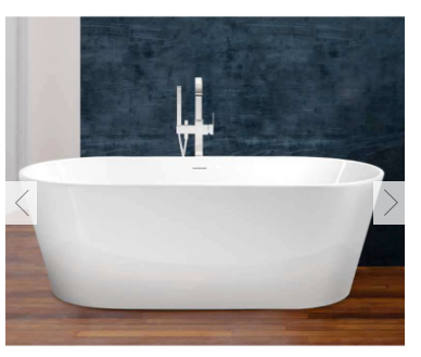 NEW Floor Bathtub- Acquaviva Elinea Freestanding Bathtub- Wholesale Stock