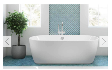 NEW Floor Bathtub- Acquaviva Aruba Freestanding Bathtub- Wholesale Stock