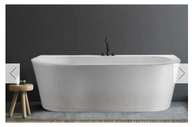 NEW Floor Bath Tub- Acquaviva D Shape Wall Bathtub- Wholesale Stock