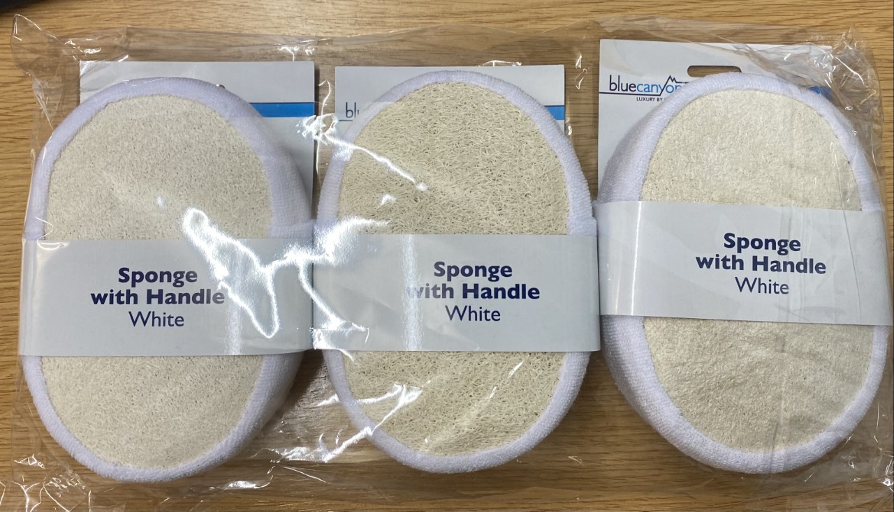 NEW STOCK- Sponge with Handle- Bathroom, Personal Care- Wholesale Stock Only