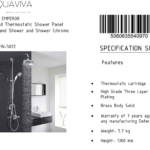 Thermostatic Shower Panel