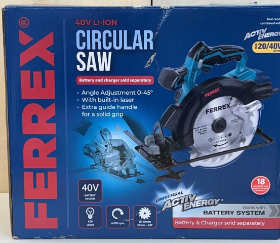 Ferrex Circular Saw – 40V – Li – Ion