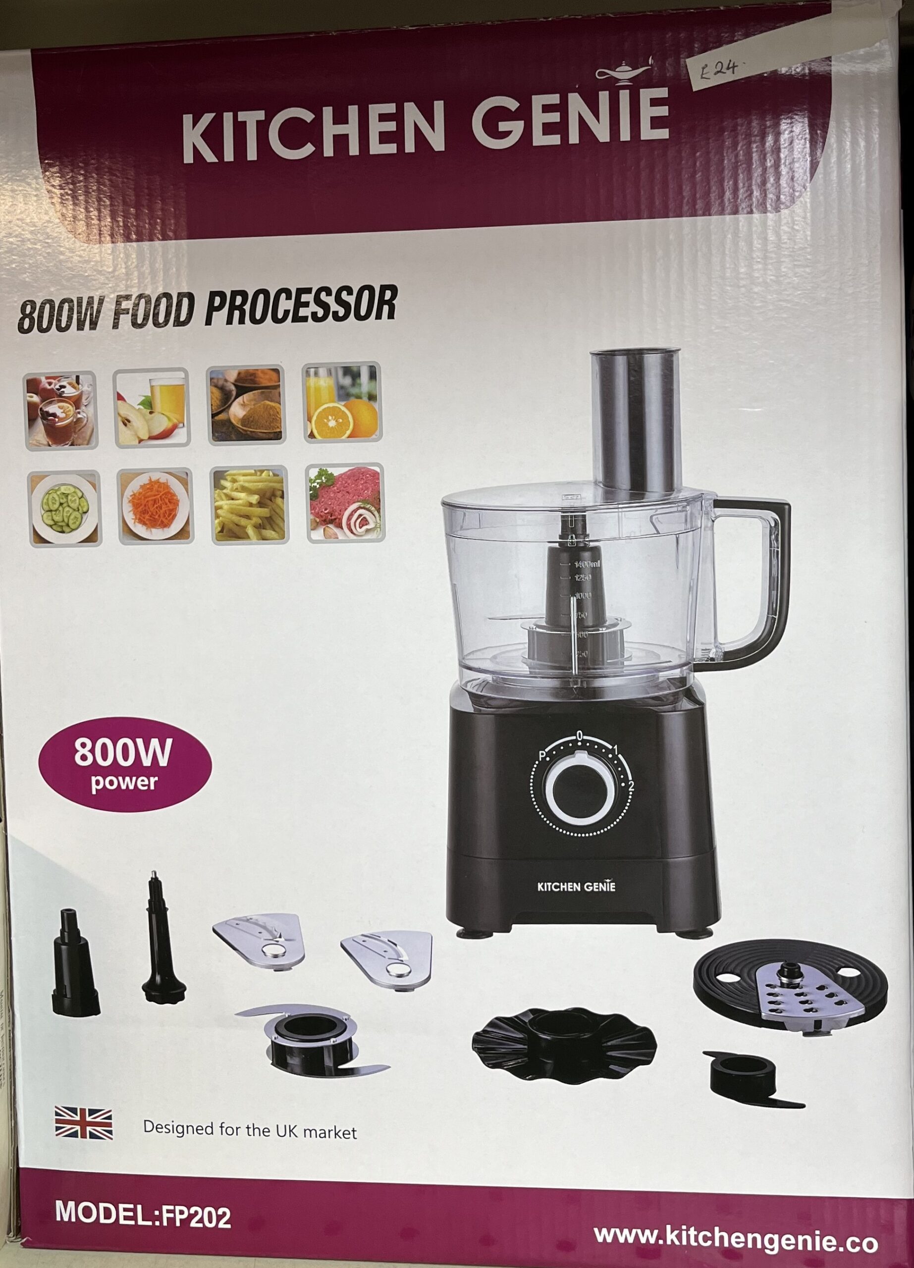 Food Processor – 800W – Kitchen Genie